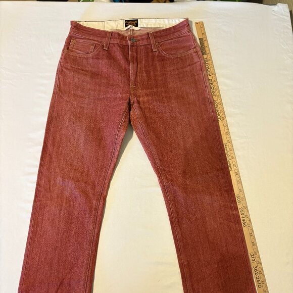 Civilianaire Japanese Selvedge Denim Jeans 31 Red Made in LA